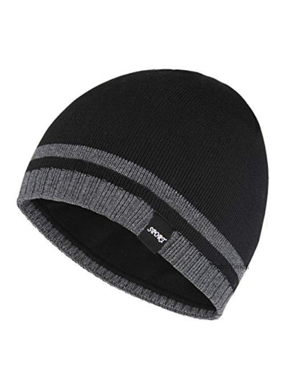 Mens Winter Beanie Warm Knit Cuffed Plain Toboggan Ski Cap